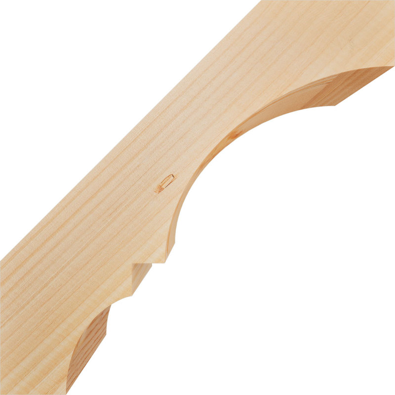 Genouillère Balboa, Sapin de Douglas, Lisse, H 14 po x l 5,5 po x P 14 po