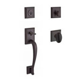 Napa Handleset with Single Cylinder Deadbolt and Door Knob and Rosette