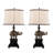 Elephant 27" Polyresin Table Lamp - Set of 2