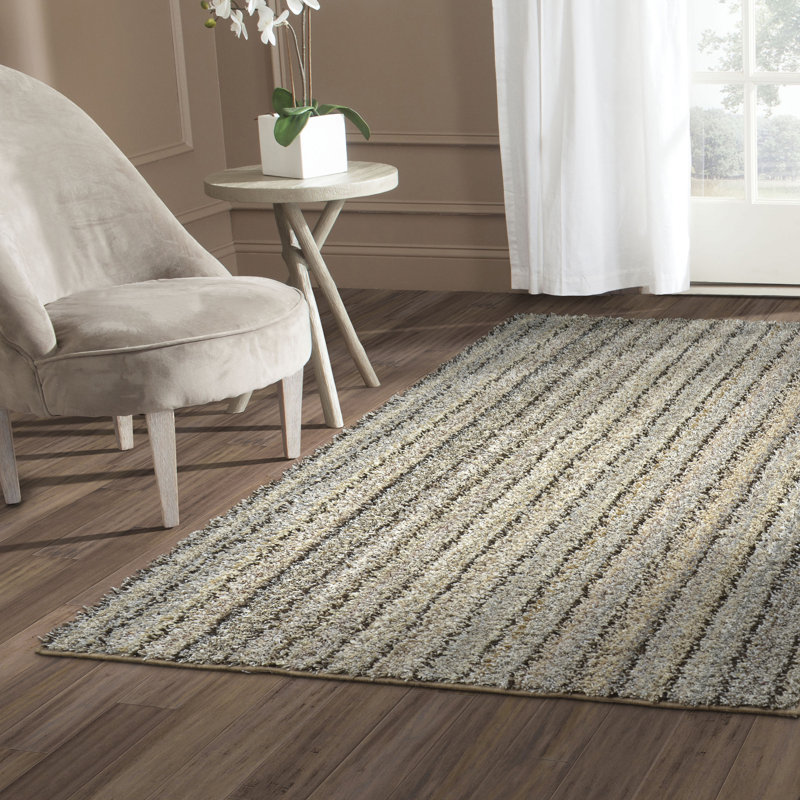 Omotayo Striped Indoor Rug, Rectangle 9' x 12'