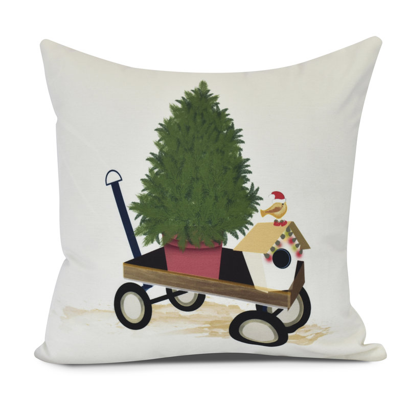 Holiday Essence Reversible Throw Pillow, 20" H x 20" W, Off White
