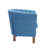 Fabric Barrel Accent Chair with Rubberwood Legs-1876760402