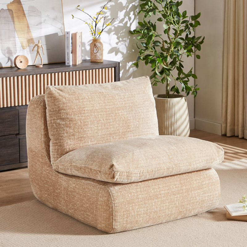 Fauteuil à billes confortable, rembourré en mousse à mémoire de forme, fauteuil de jeu paresseux surdimensionné de soutien, tissu