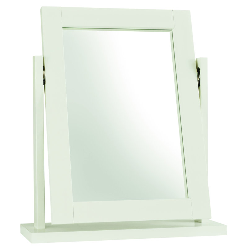 Cillian Flat Mirror, Soft White
