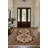 Albasa Collection Digital Print Cotton-Polyester Orange Brown Beige Moroccan Rug-1780734580