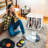 3-compartment Vinyl Record Holder,record Player Stand With Vinyl Record Storage, Turntable Stand Wall Mount Up To 80-100 Albums,  White-128779948