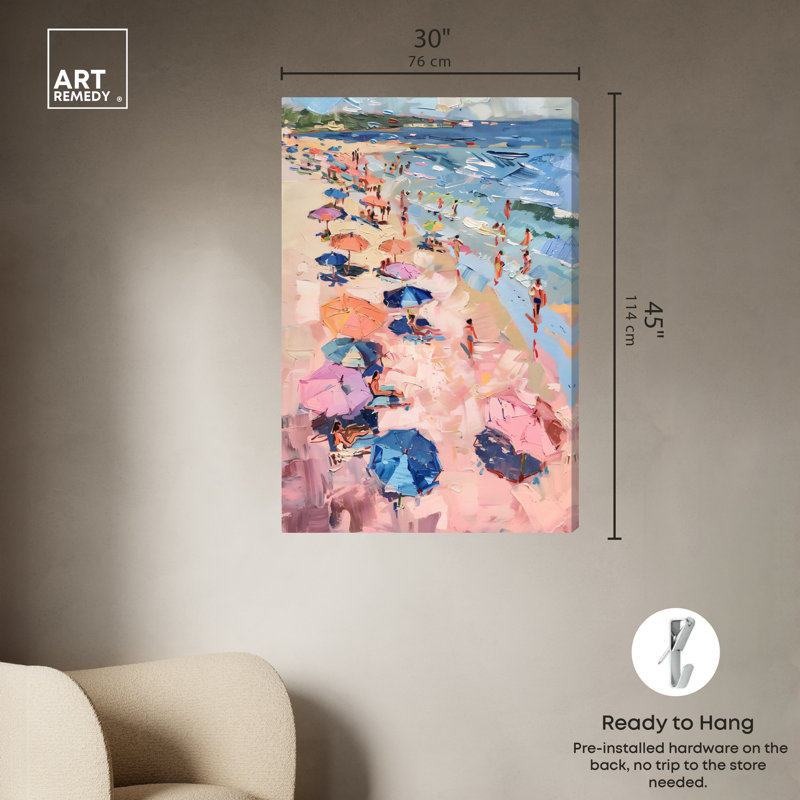 Beach Side Joys, Toile tendue, H 45 po x l 30 po