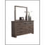 Mobilier de chambre à coucher avec tiroirs en bois à finition naturelle