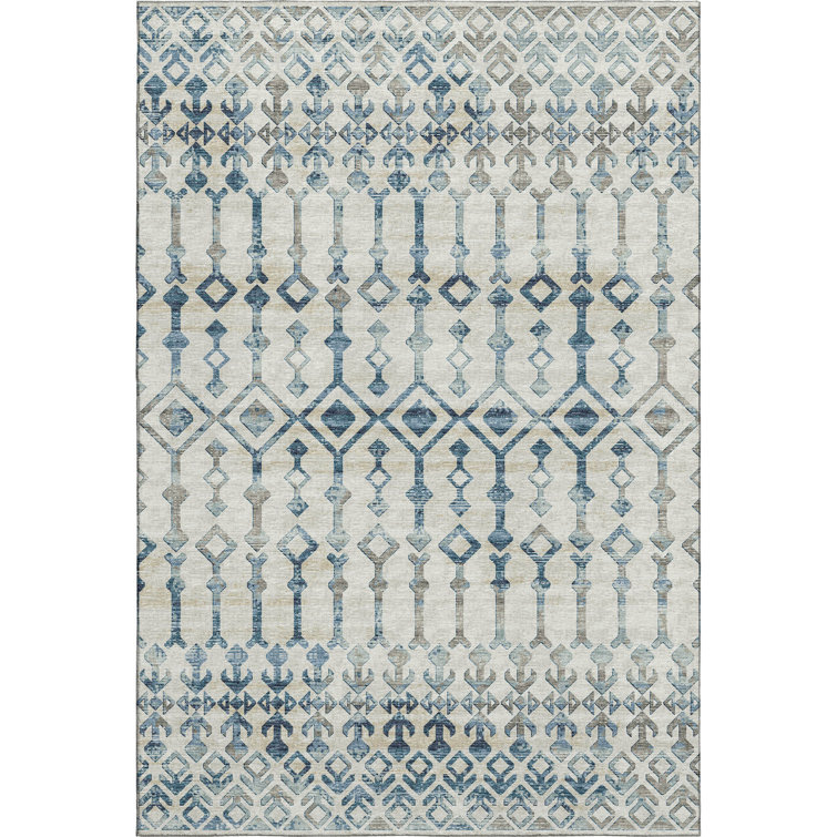 Premium Machine Washable Fayina Ivory Rug