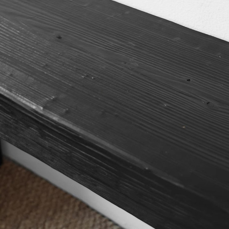 Console noire de style Wabi-sabi, H 27,6 po x L 55,1 po x l 13,8 po