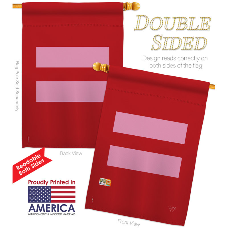 Polyester inspiré de 2 côtés 40 x 28 po ensemble de drapeau