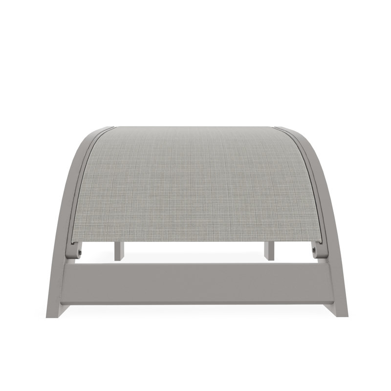 Repose-pieds Adirondack en polymère de qualité marine, Diacre, Gris chaleureux