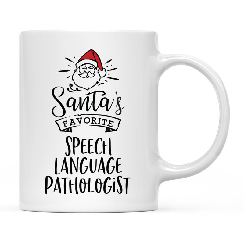 Grande tasse à café Tuileries, « Santa's Favorite Speech Language Pathologist »