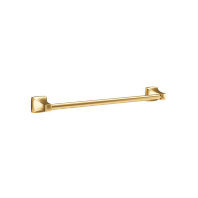 Oak Wall Mounted Bathroom Towel Bar with Installation Hardware
