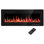 Braegger Recessed & Wall Mounted Electric Fireplace, Remote Control w/ Timer, Adjustable Flame Color & Speed