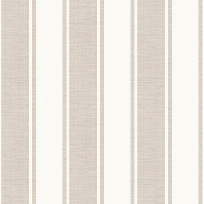 Italian Classics 4 Stripe 3D Embossed Wallpaper Roll, Beige