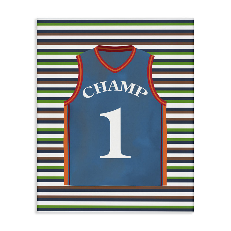 Rayures et toile de jersey de sport, design par Marcus Prime, H 48 po x l 36 po