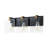 3-Light Clear Beveled Glass Vanity Light