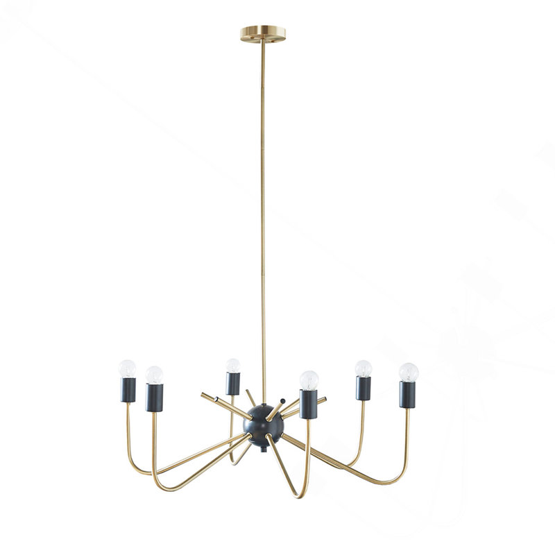 Metal 6-Light Chandelier