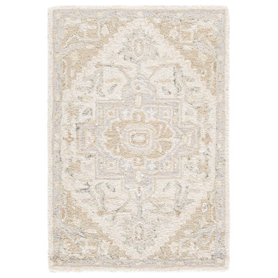Tapis ivoire / beige en laine / coton touffeté à la main Lauren Ralph Lauren Percy