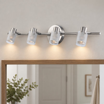 Ensemble de rail d’éclairage 4 lumières 29,13 po Interface