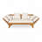 Outdoor Adjustable Patio Wooden Daybed Sofa