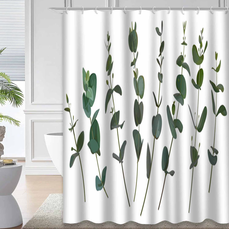 Rideau de douche Eucalyptus, L 72 po x l 72 po