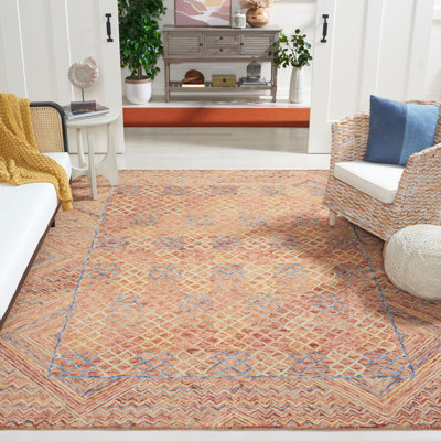 Deyoung Hand Tufted Wool Geometric Rug