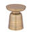  Hammered Copper Side Table, 16” Round Antique Copper and Brass -Pedestal Accent Table, Nightstand & Drink Table with Tray Top, Modern Metal End Table for Living Room & Bedroom-1377791459