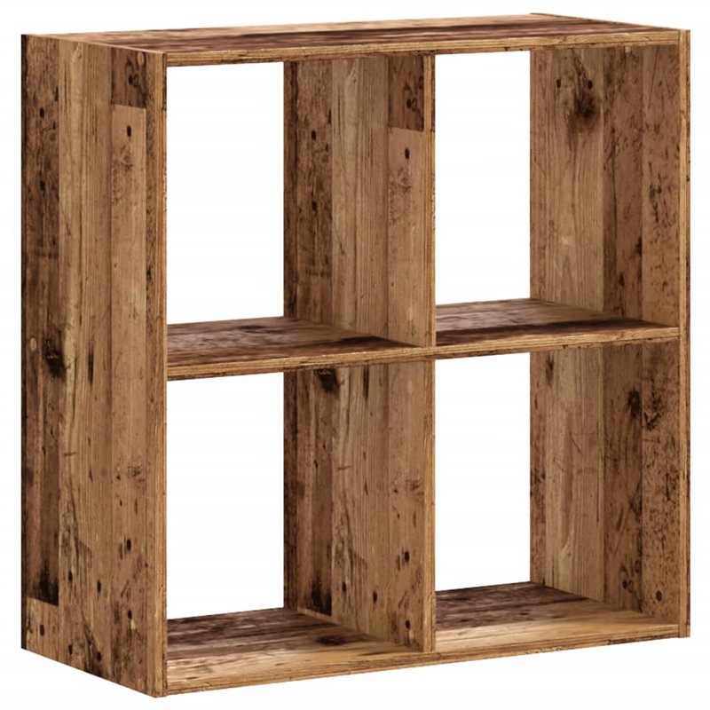 Selven 68.5cm H x 68.5cm W Bookcase, Old Wood