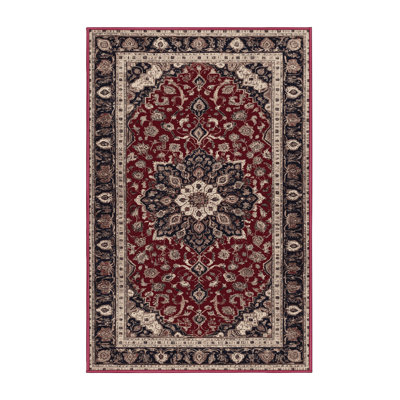 Machine Washable Persian Brown Area Rug