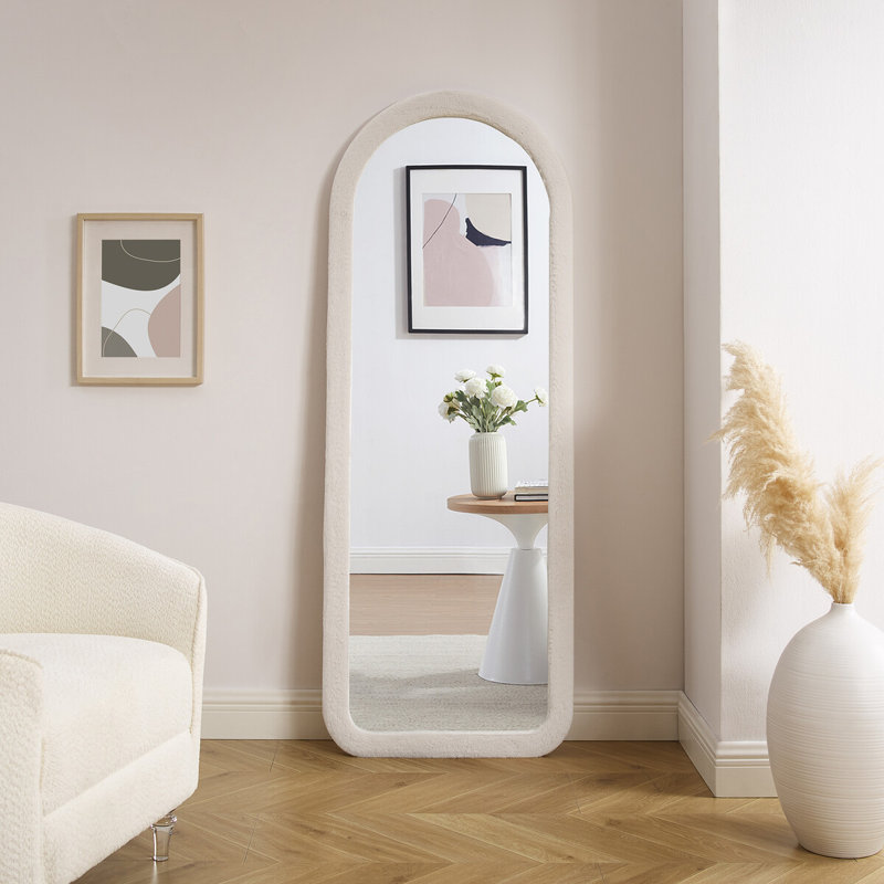 Apsana Free Form Mirror, Beige