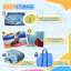 Outsunny Kids Bouncy Castle with Slide Pool Trampoline Climbing Wall w/ Blower