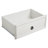 6 Dresser Chest For Bedroom - White With Generous Storage Space In Spacious Rustic Brown Top And Metal Sliding Rails