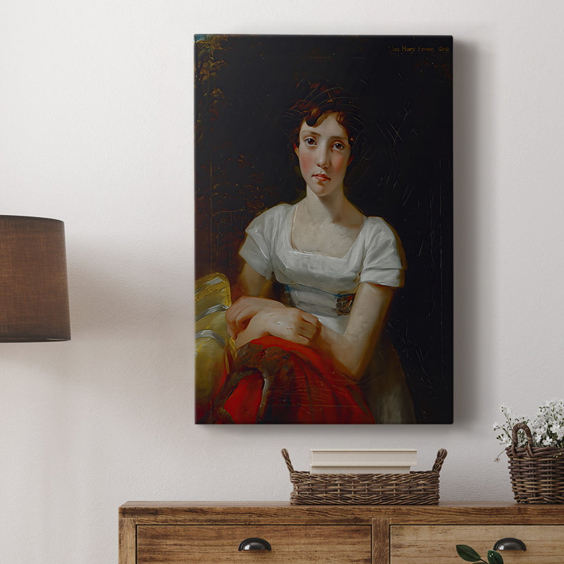 Portrait de Mary Freer - toile tendue par John Constable, 8 x 12