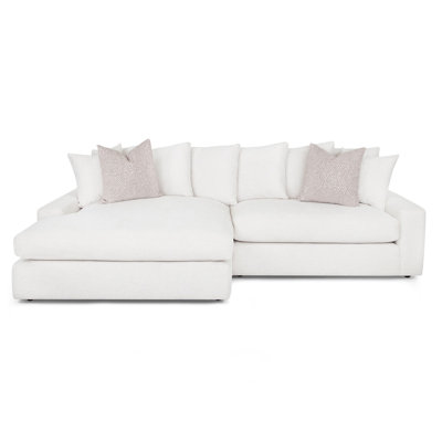Upholstered L-Shaped Sectional Left Hand Facing