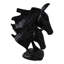 Sculpture de cheval et de poulain pour la décoration intérieure - Figurine élégante et objets décoratifs pour toutes les pièces de style - Décoration de cuisine, statues et décorations pour le salon - 10 po, noir