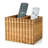 Fluted Solid Acacia Wood Remote Holder