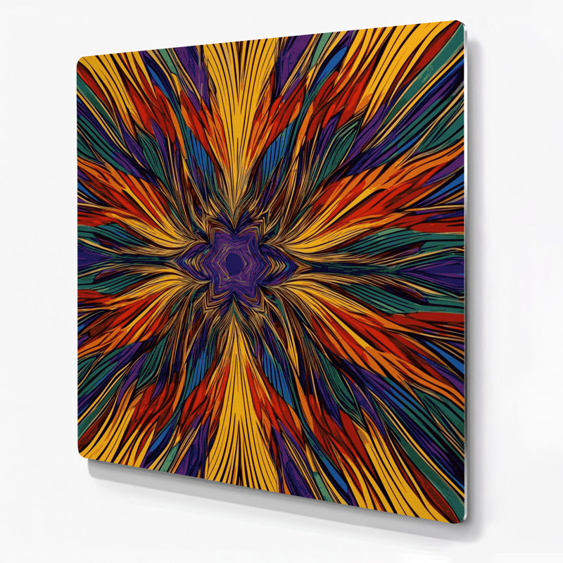 Art mural Op mauve 43, H 144 po x l 144 po x P 0,05 po