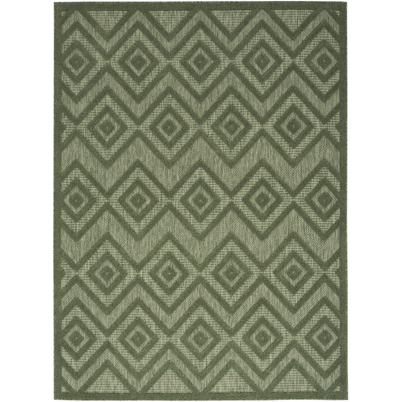 Konstantia Geometric Indoor/Outdoor Area Rug, Rectangle 6' x 9'