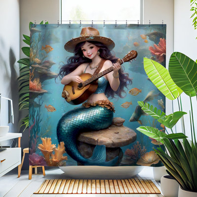 Rideau de douche Aquata Mermaid