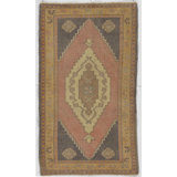 Vintage One-of-a-Kind Rectangle 1'11" X 3'3" Hand Knotted Area Rug
