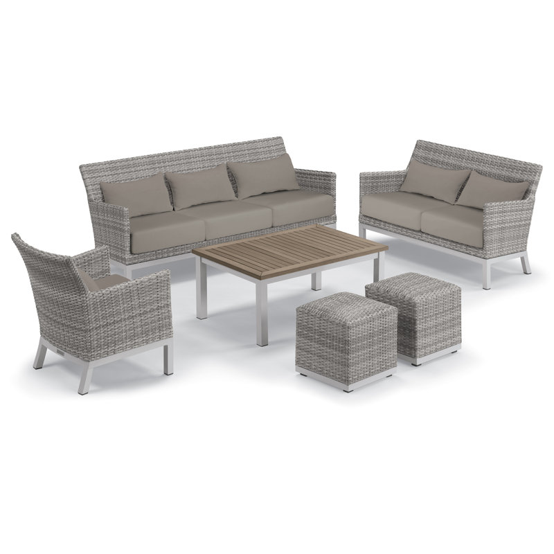 Outdoor - Piece Conversation Set, Stone