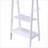 FlowLuxe 59 Inch Tall Snow White Wood Standing Garment Coat Rack with Storage Shelves
