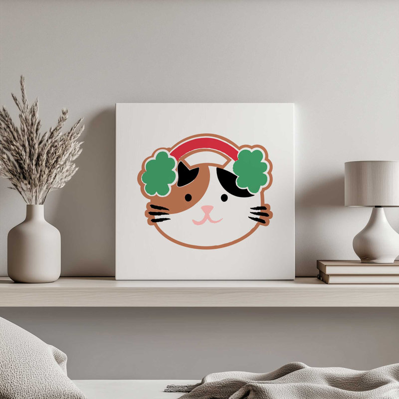 «Gingerbread Folks V» par Victoria Barnes, reproduction d'art sur toile, H 12 po x l 12 po