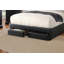 Ensemble de lit 1 pièce noir luxueux avec tiroirs de rangement FB Modern-1436144074