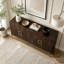 Buffet rétro avec tablettes réglables-220375046