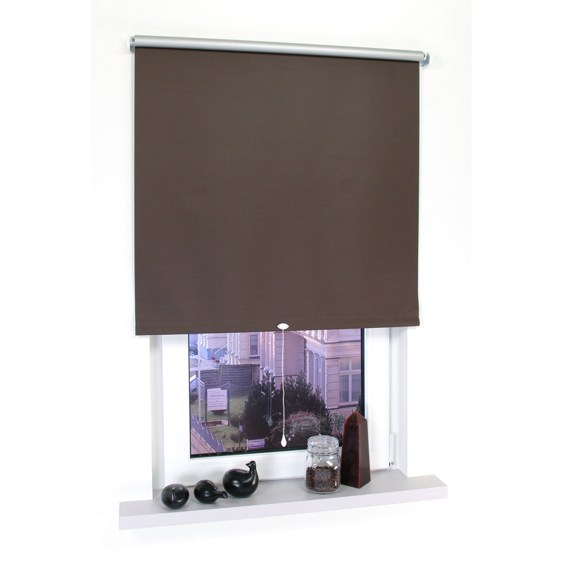 Blackout Roll-Up Shade, 182 x 180cm, Brown