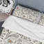 Ensemble de housse de couette à motif floral argenté-2069388529