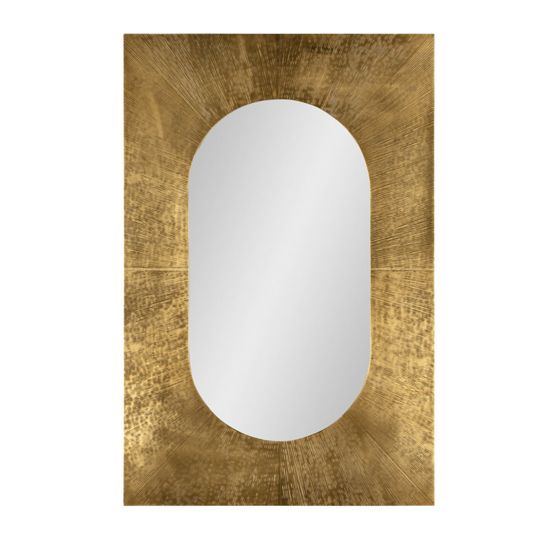 Shae Rectangle Metal Wall Mirror
